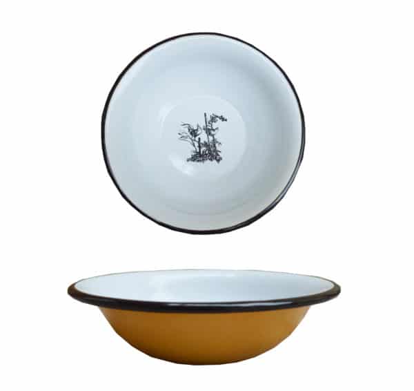 Assiette Métal émaillé - OCRE OU IVOIRE – Image 2