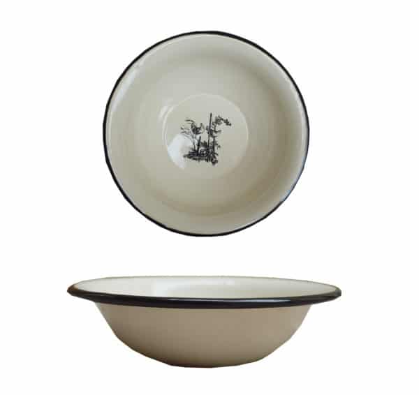 Assiette Métal émaillé - OCRE OU IVOIRE – Image 3