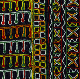 Détail d’une tunique. Niger. Agadès. Peuple Wodaabe © Collection Anne Grosfilley