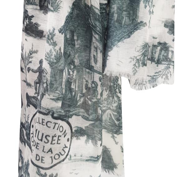 ÉCHARPE "L'ABREUVOIR" VERT FORêT OU TERRACOTTA – Image 3