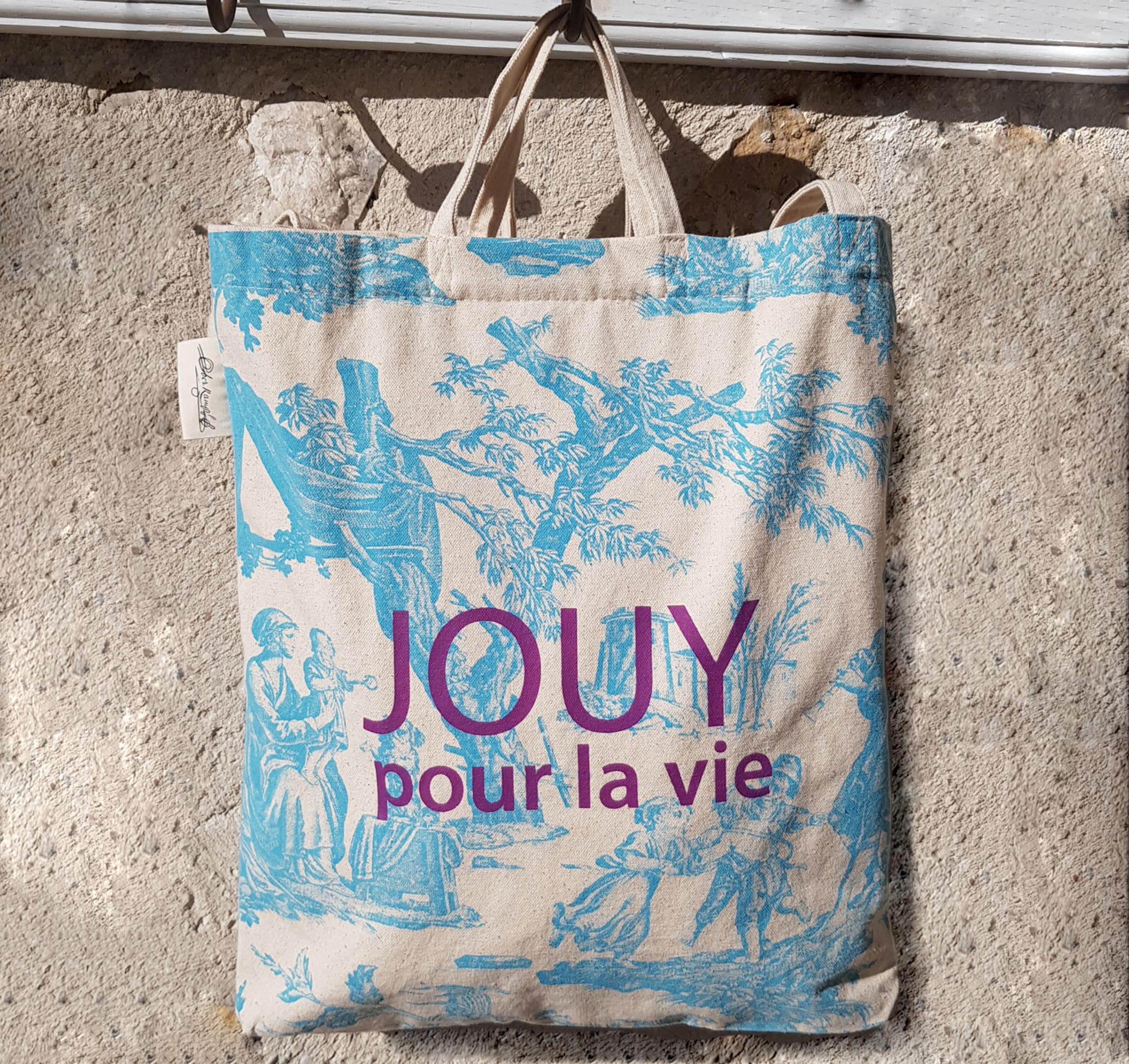 Sac toile de Jouy - Basilictoumtoum à Verneuil Sur Seine