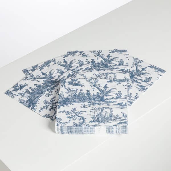 SERVIETTES PAPIER "LES DELICES DES 4 SAISONS" BLEU