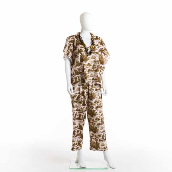 KURTA "PAUL ET VIRGINIE" KAKI S/M – Image 2