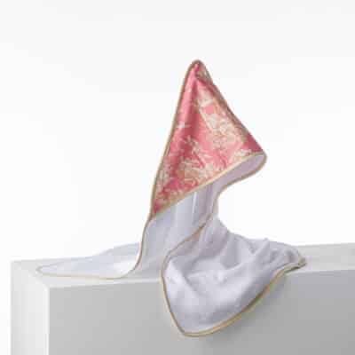 CAPE DE BAIN OFFRANDE ROSE ET CUIVRE