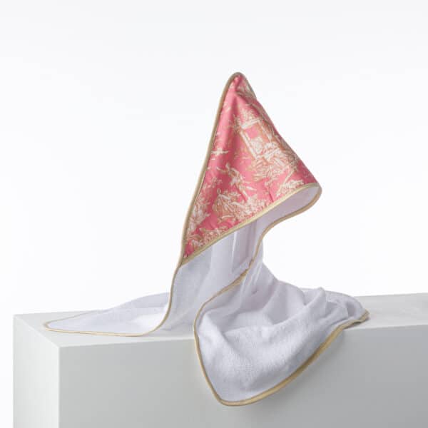 CAPE DE BAIN OFFRANDE ROSE ET CUIVRE