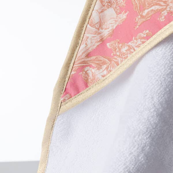 CAPE DE BAIN OFFRANDE ROSE ET CUIVRE – Image 2