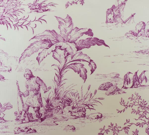 TISSU "ROBINSON CRUSOE" VIOLINE – Image 2