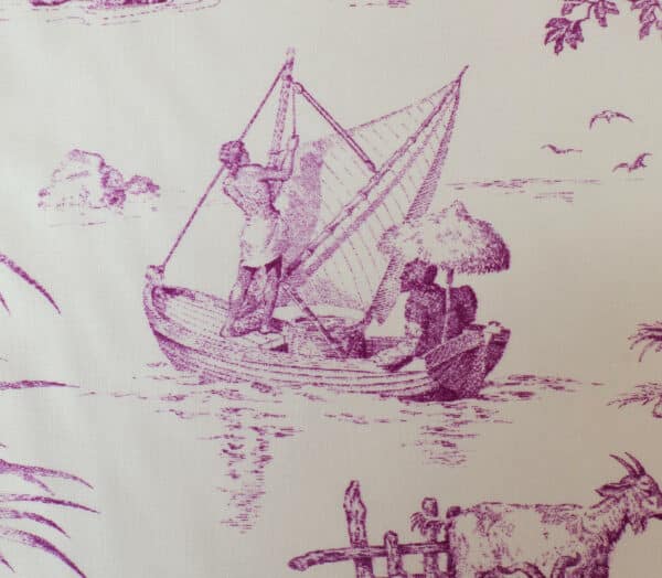 TISSU "ROBINSON CRUSOE" VIOLINE – Image 3