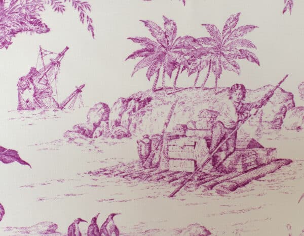 TISSU "ROBINSON CRUSOE" VIOLINE – Image 4