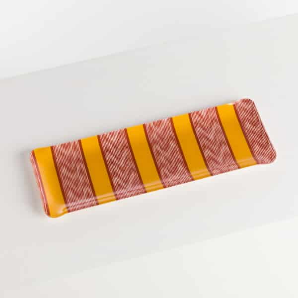 PLAT A CAKE 37X13 RAYURES PICANTE-CURRY