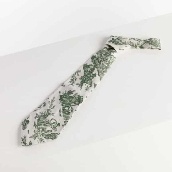 CRAVATE "OFFRANDE A L'AMOUR" VERT