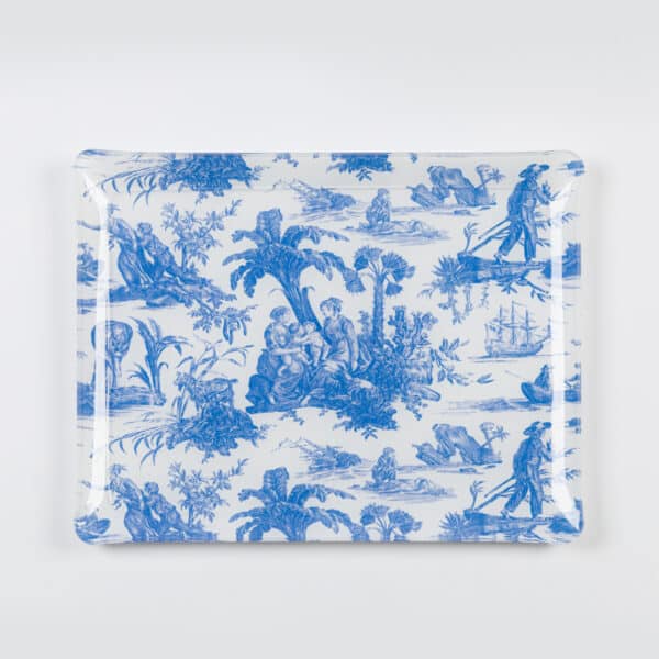 PLATEAU 37X28 BLEU DIRECTOIRE