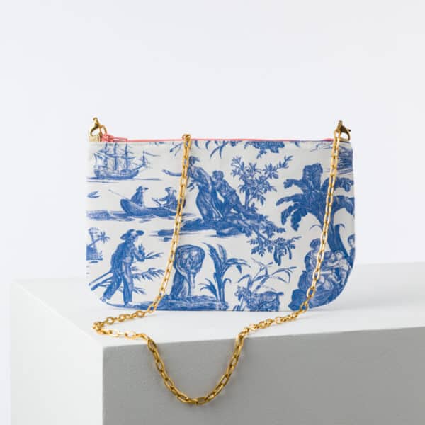 POCHETTE CHAINE "PAUL ET VIRGINIE" BLEU – Image 2