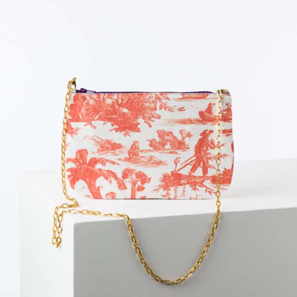 POCHETTE CHAINE "PAUL ET VIRGINIE" ORANGE – Image 2