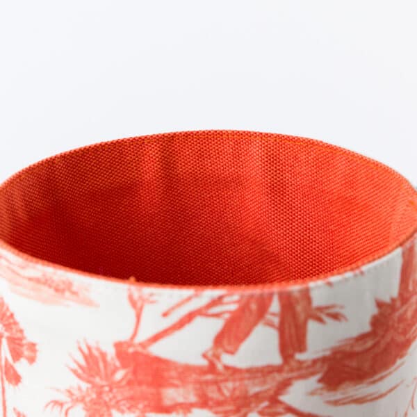 CACHE POT "PAUL ET VIRGINIE" ORANGE – Image 2