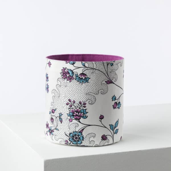 CACHE POT "GUIRLANDES DE FLEURS"