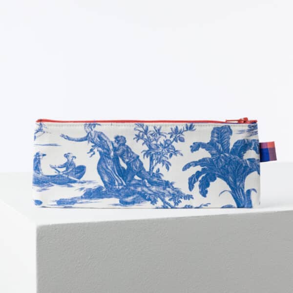 TROUSSE STYLOS "PAUL ET VIRGINIE" BLEU
