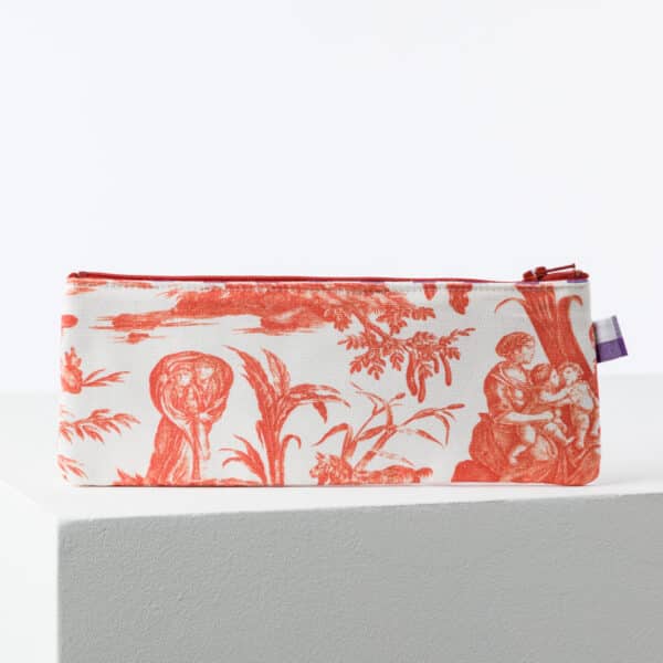 TROUSSE STYLOS "PAUL ET VIRGINIE" ORANGE