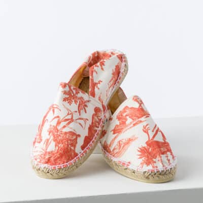 ESPADRILLES "PAUL ET VIRGINIE" ORANGE