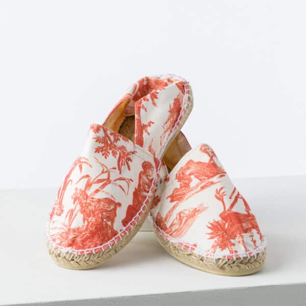 ESPADRILLES "PAUL ET VIRGINIE" ORANGE