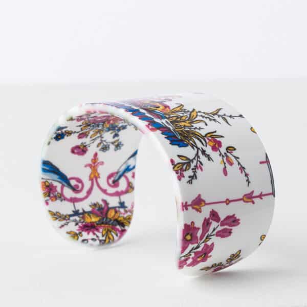BRACELET RESINE "L'ENFANT AU DAUPHIN" VIOLET