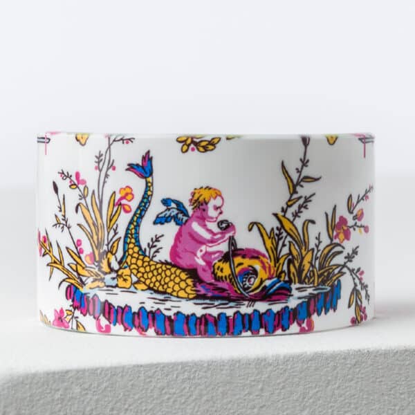 BRACELET RESINE "L'ENFANT AU DAUPHIN" VIOLET – Image 2