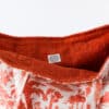 SAC CABAS "PAUL ET VIRGINIE" ORANGE -TOILE ENDUITE – Image 2