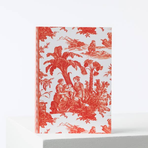 CARNET BROCHE A5 "PAUL ET VIRGINIE" ORANGE
