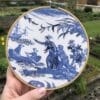 KIT BRODERIE "PAUL ET VIRGINIE" BLEU