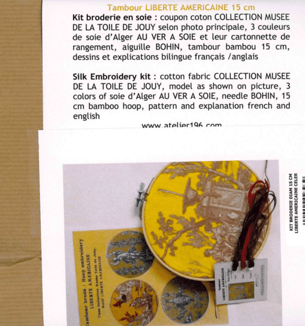 KIT BRODERIE "LIBERTE AMERICAINE" CELERI – Image 3