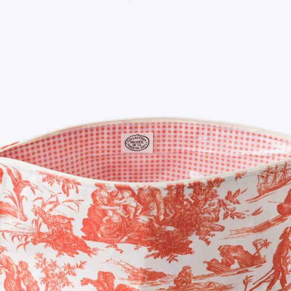 GRANDE TROUSSE DE TOILETTE "PAUL ET VIRGINIE" ORANGE – Image 2