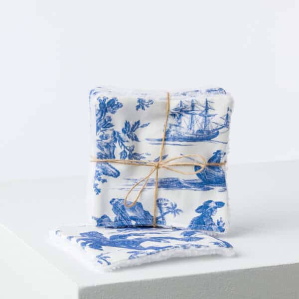 SEMAINIER DE LINGETTES "PAUL ET VIRGINIE" BLEU