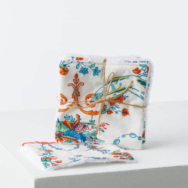 SEMAINIER DE LINGETTES "L'ENFANT AU DAUPHIN" ORANGE