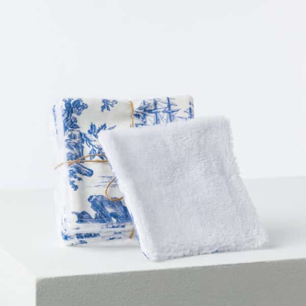 SEMAINIER DE LINGETTES "PAUL ET VIRGINIE" BLEU – Image 2