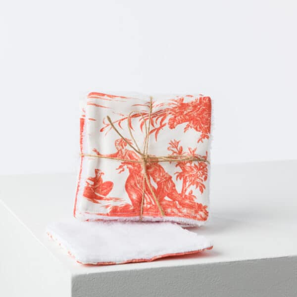 SEMAINIER DE LINGETTES  "PAUL ET VIRGINIE" ORANGE – Image 2