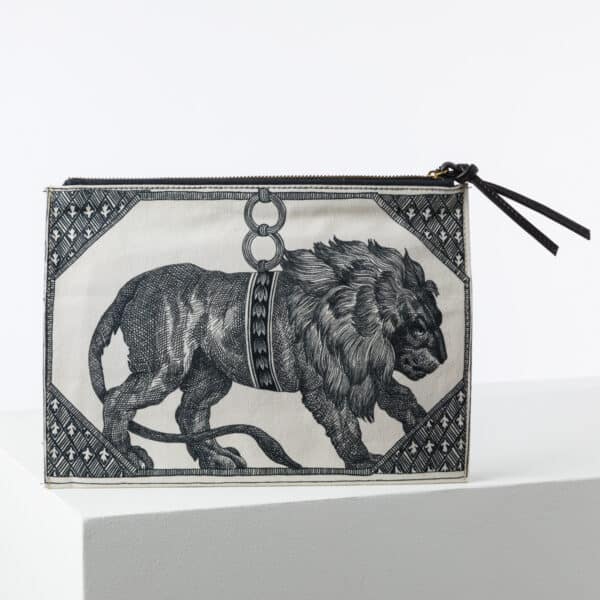 POCHETTE "BAROCCO" BLACK & WHITE
