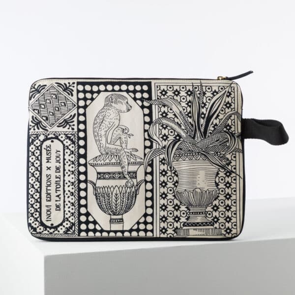 POCHETTE ORDINATEUR 15" "BAROCCO" BLACK & WHITE – Image 2