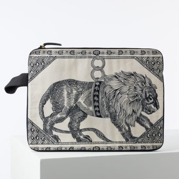POCHETTE ORDINATEUR 15" "BAROCCO" BLACK & WHITE