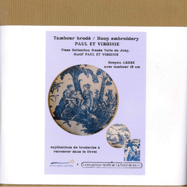 KIT BRODERIE "PAUL ET VIRGINIE" BLEU – Image 2