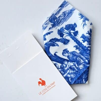 POCHETTE COSTUME "PAUL ET VIRGINIE" BLEU