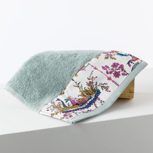 SERVIETTE INVITE "L'ENFANT AU DAUPHIN" VIOLET