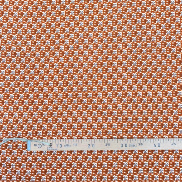 TISSU "SEMIS DE FLEURS" TERRACOTA – Image 3