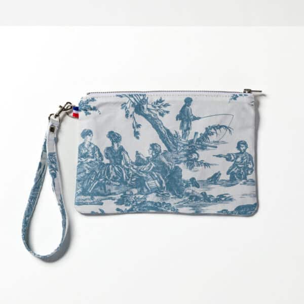 POCHETTE DE VOYAGE  "LES DELICES DES 4 SAISONS" BLEU LAC