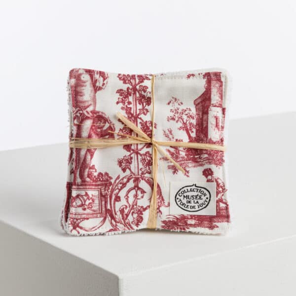 LINGETTES PAR 4 "LIBERTE AMERICAINE" ROUGE