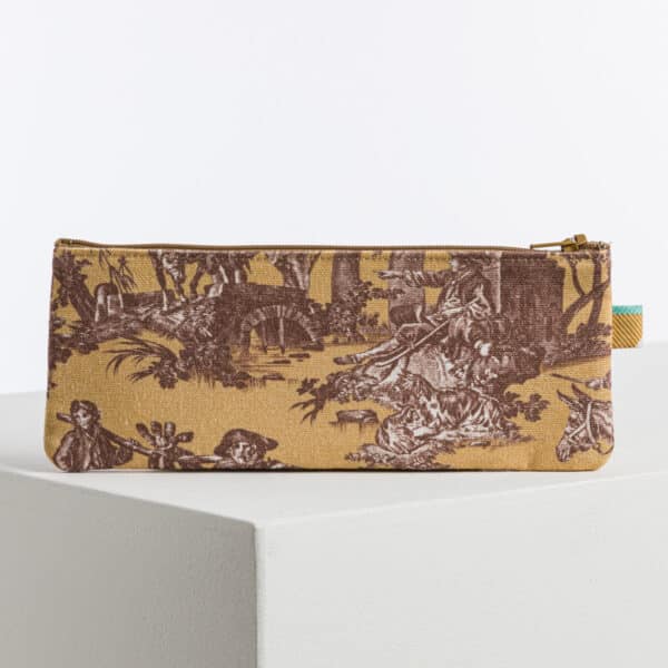 TROUSSE STYLOS "LE MEUNIER SON FILS ET L'ANE" CAFE AU LAIT