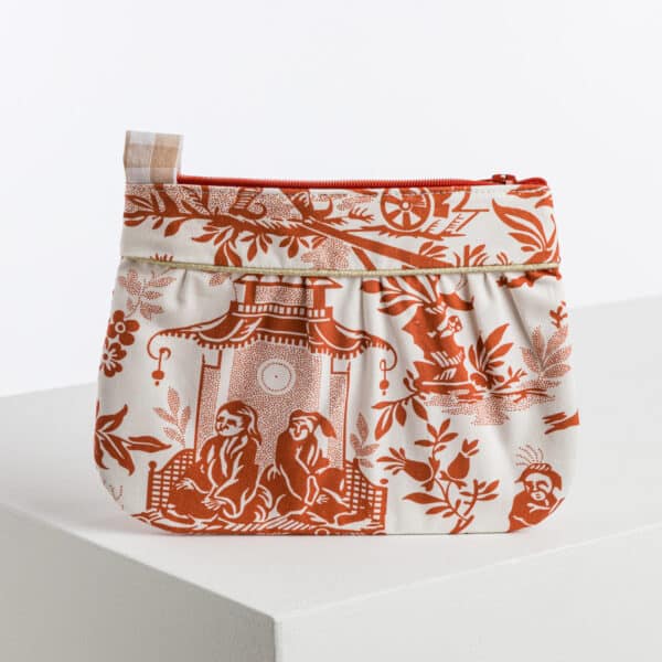 TROUSSE COQUETTE "CHINOIS A LA BROUETTE" TERRACOTTA