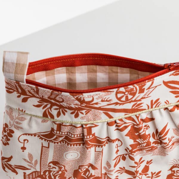 TROUSSE COQUETTE "CHINOIS A LA BROUETTE" TERRACOTTA – Image 2