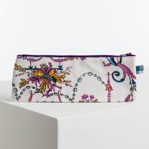 TROUSSE STYLOS "L'DAUPHIN AU DAUPHIN" VIOLET