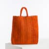 SAC RAPHIA "L'ENFANT AU DAUPHIN" ORANGE – Image 2