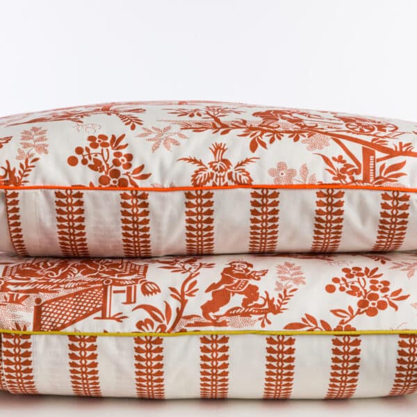 COUSSIN 30/50 "LE CHINOIS A LA BROUETTE"  BIAIS ORANGE – Image 3